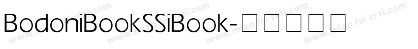 Bodoni Book SSi Book字体转换